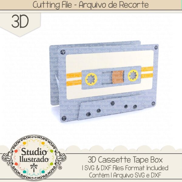 3D Cassette Tape Box