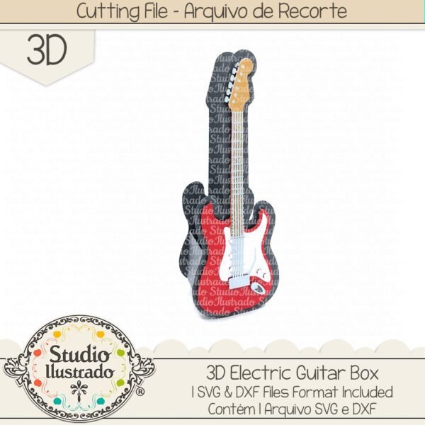 3D Eletric Guitar Box