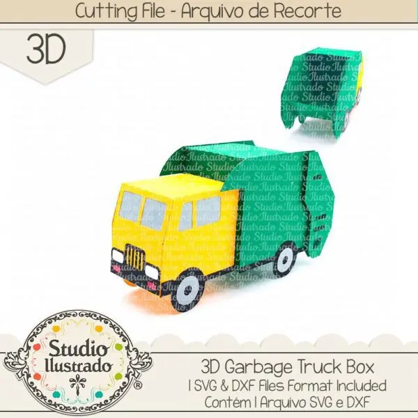 3D Garbage Truck Box