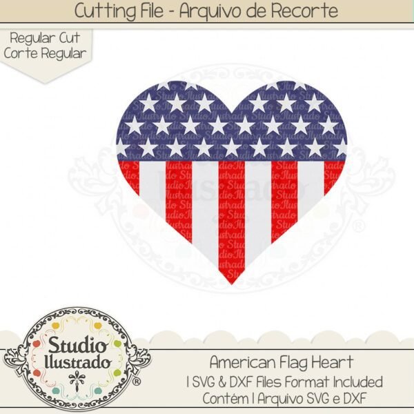 American Flag Heart