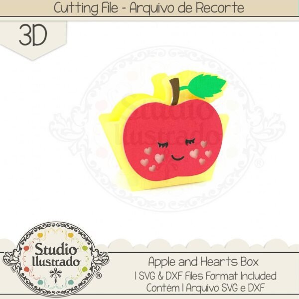 Apple and Hearts Box