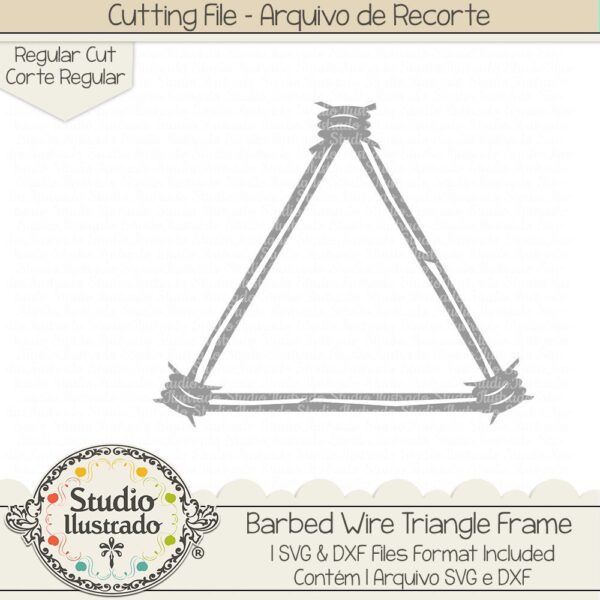 Barbed Wire Triangle Frame