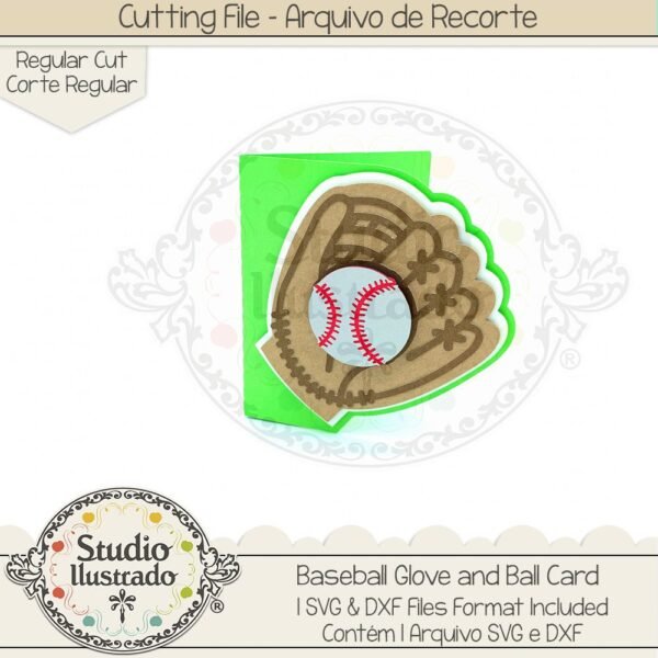 Baseball Glove and Ball Card