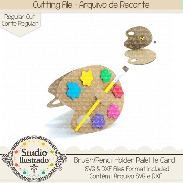 Brush/Pencil Holder Palette Card