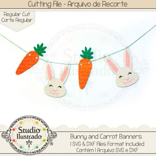 Bunny and Carrot Banners