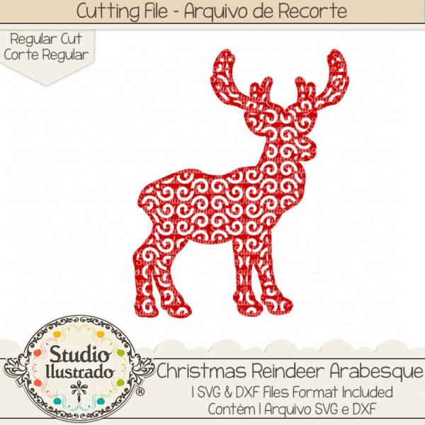 Christmas Reindeer Arabesque