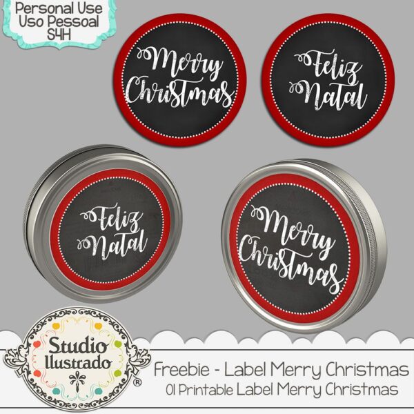 Freebie! Printable Label Merry Christmas