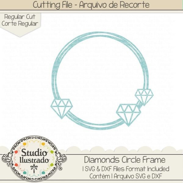 Diamonds Circle Frame