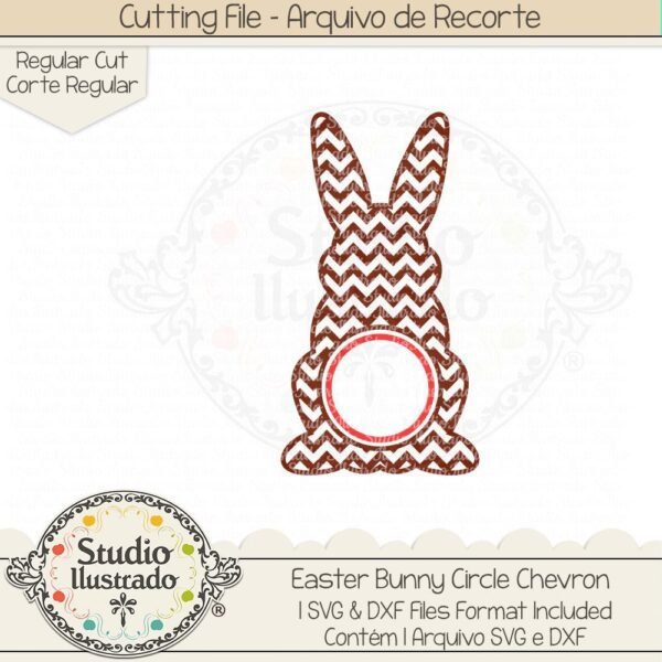 Easter Bunny Circle Chevron