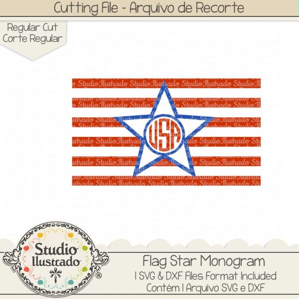 Flag Star Monogram