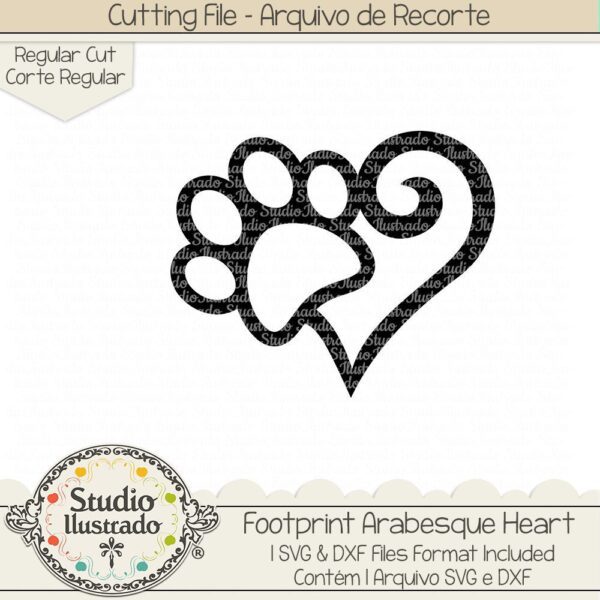 Footprint Arabesque Heart