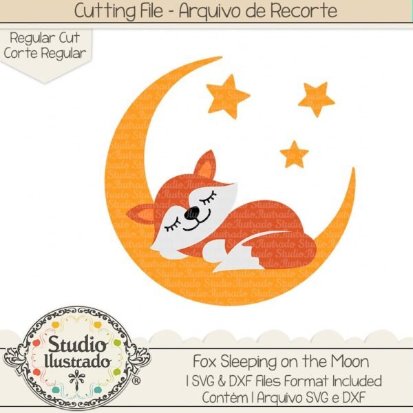 Fox Sleeping on the Moon