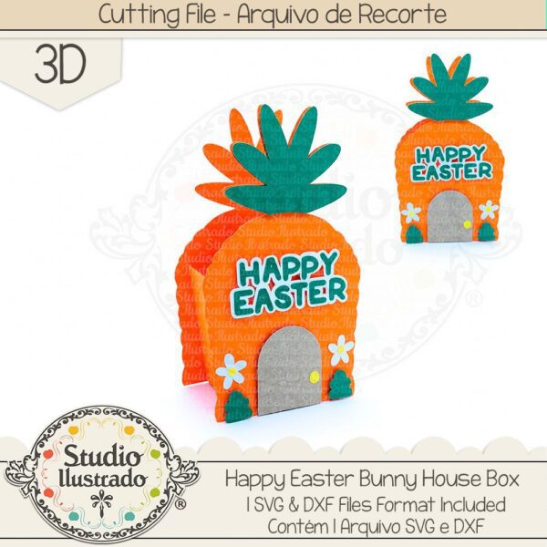 Happy Easter Bunny House Box