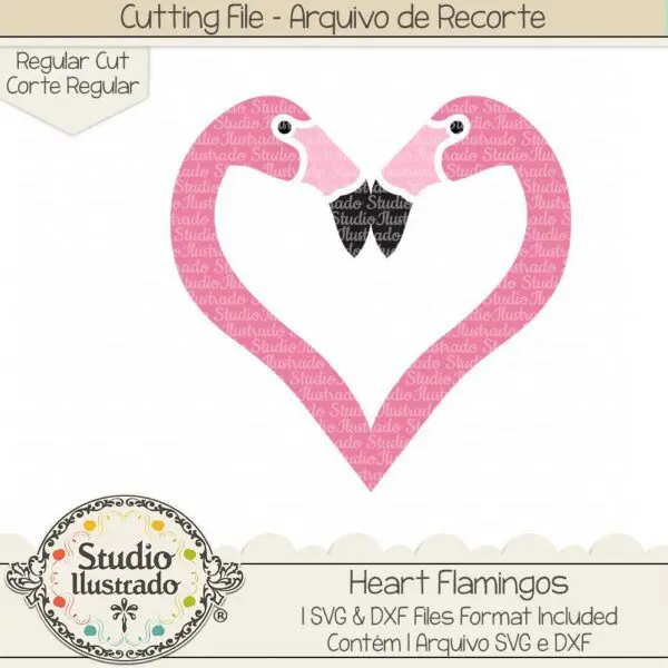 Heart Flamingos