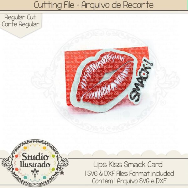 Lips Kiss Smack Card