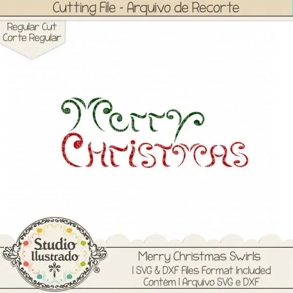 Merry Christmas Swirls