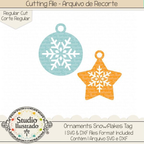 Ornaments Snowflakes Tag