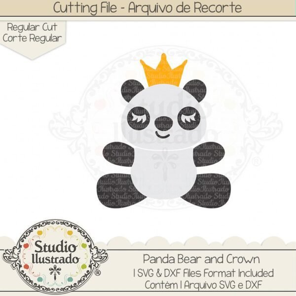 Panda Bear and Crown