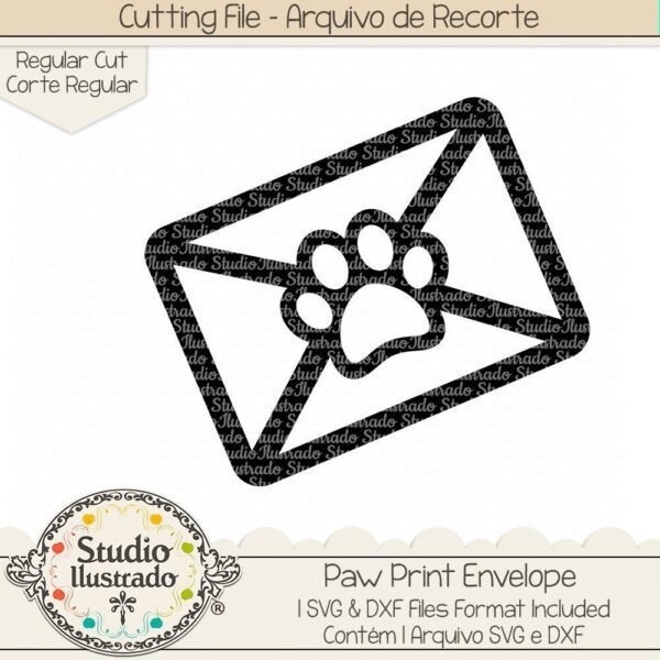 Paw Print Envelope