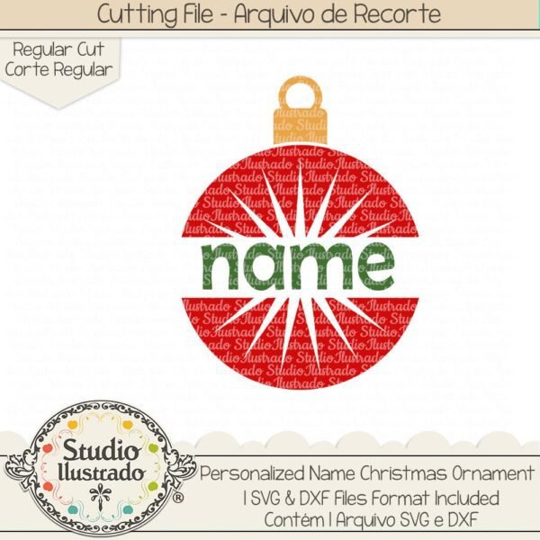 Personalized Name Christmas Ornament