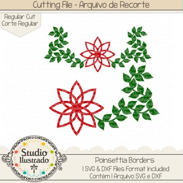 Poinsettia Borders