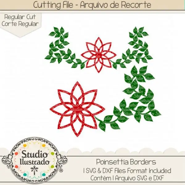 Poinsettia Borders