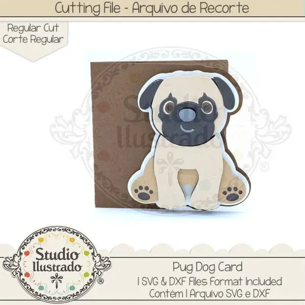 Pug Dog Card