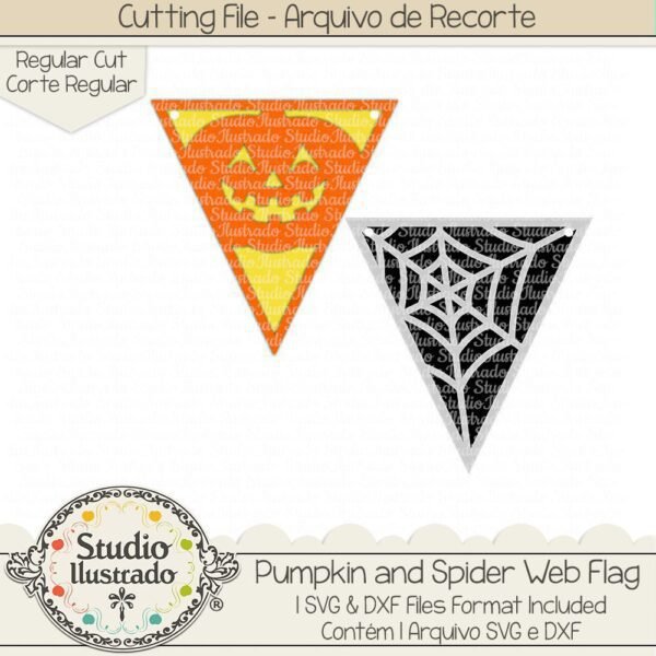 Pumpkin ans Spider Web Flag