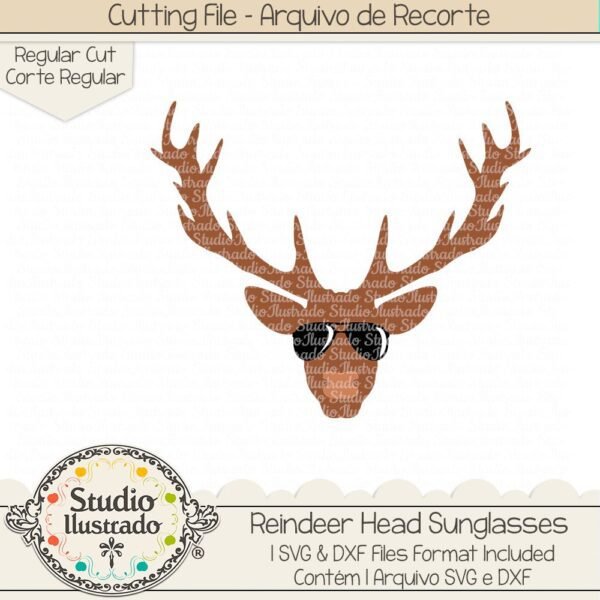 Reindeer Head Sunglasses