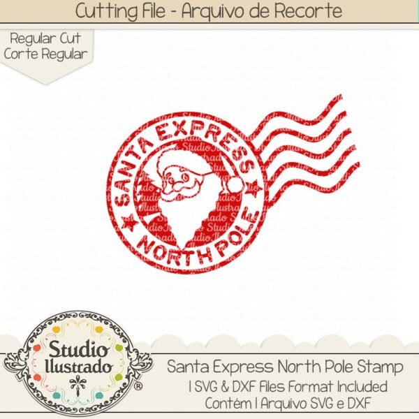 Santa Express North Pole Stamp