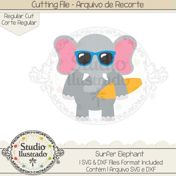 Surfer Elephant