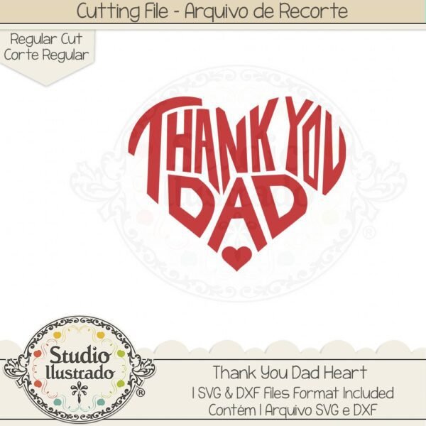 Thank You Dad Heart