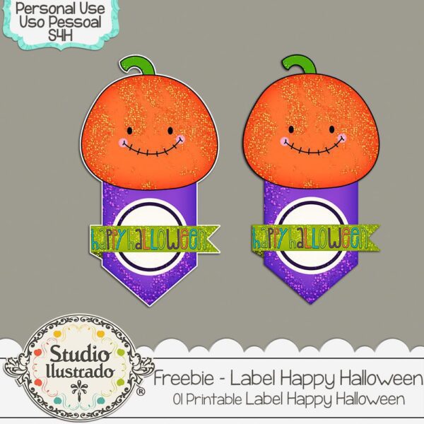 Freebie! Printable Label Halloween