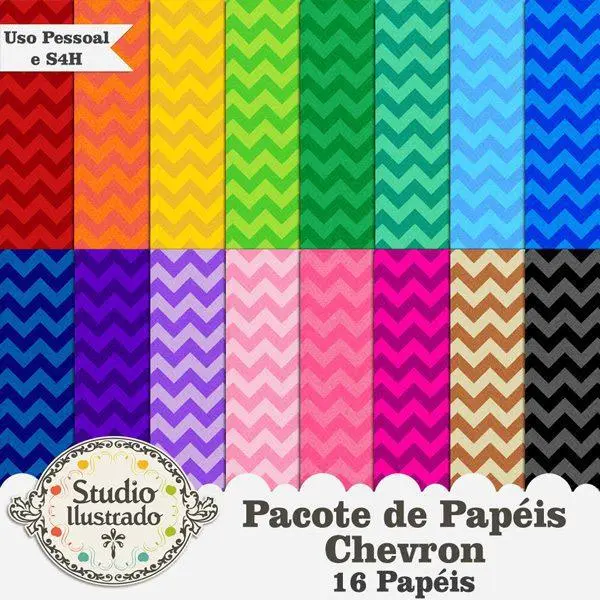 Kit de Papéis Chevron