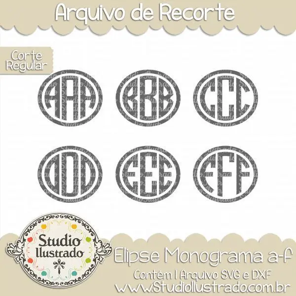 Elipse Monograma a-f