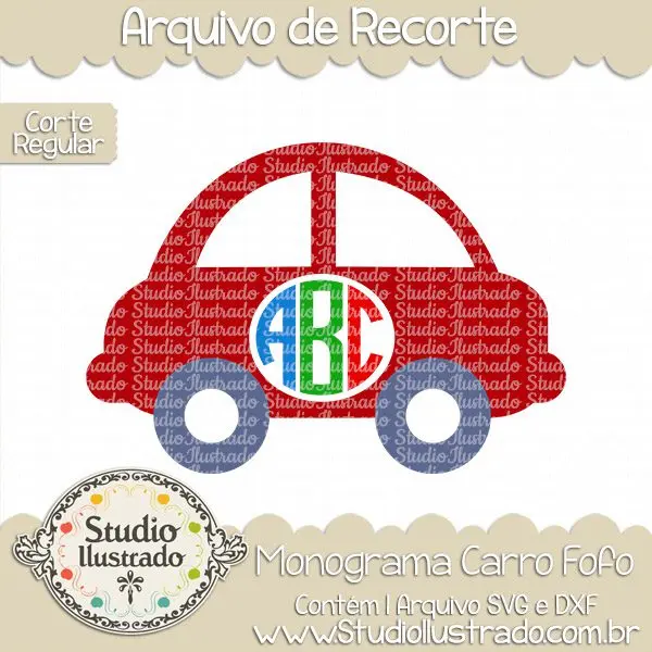 Monograma Carro Fofo