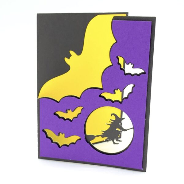 Bats and Witch Card - Image 3