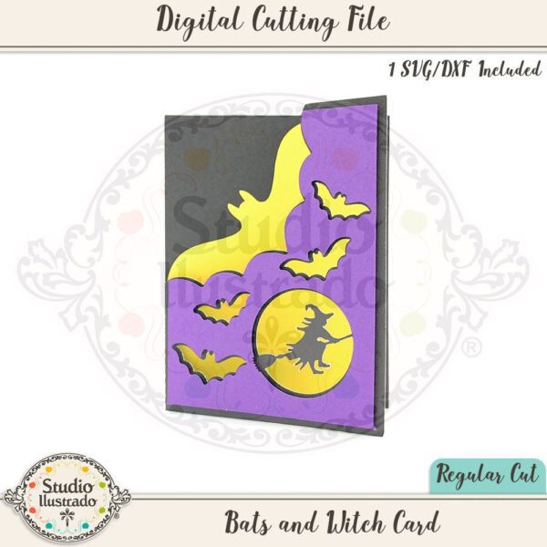 Bats and Witch Card