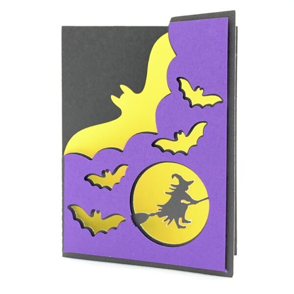 Bats and Witch Card - Image 4