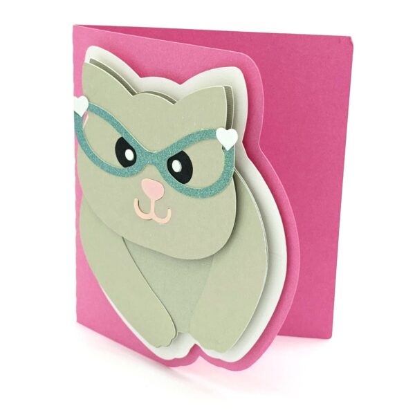 Cat With Glasses Card - Image 2