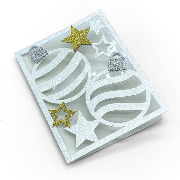 Christmas Ornaments and Stars Card - Image 2