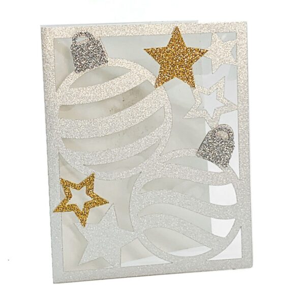 Christmas Ornaments and Stars Card - Image 3