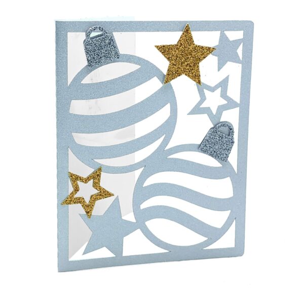 Christmas Ornaments and Stars Card - Image 4