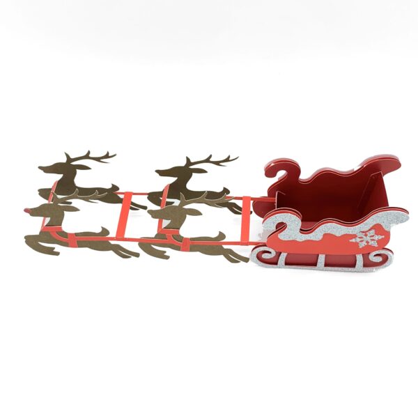 Christmas Sleigh and Reindeer Box - Image 2