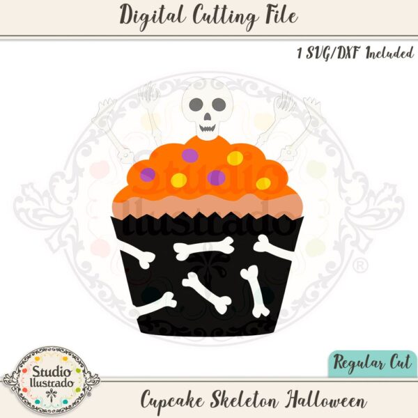 Cupcake Skeleton Halloween