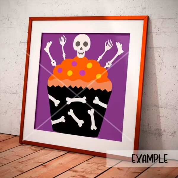 Cupcake Skeleton Halloween - Image 2