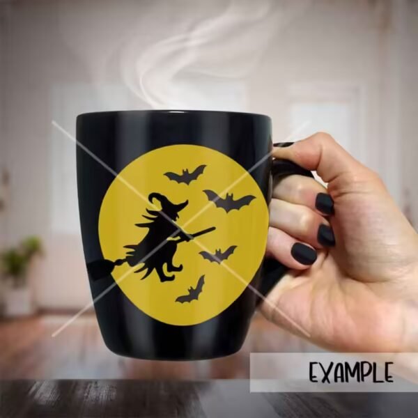 Full Moon and Witch Halloween - Imagem 2