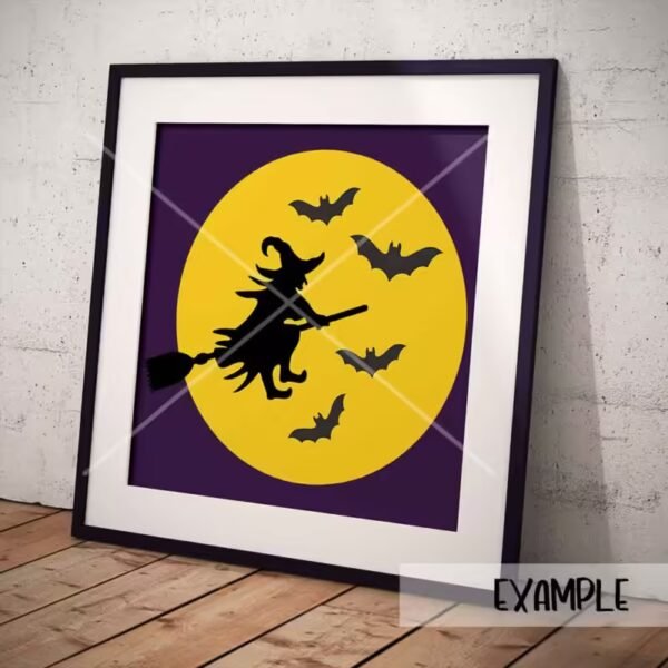 Full Moon and Witch Halloween - Imagem 3