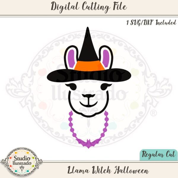 Llama Witch Halloween