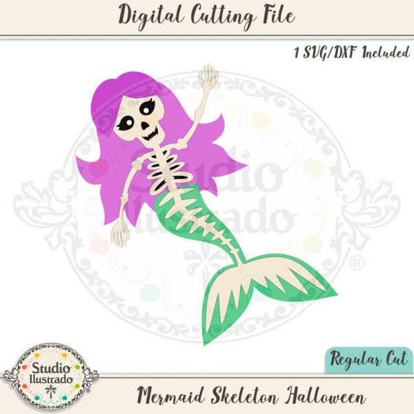 SI Mermaid Skeleton Halloween 2019